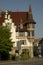 View of the old half-timbered house near the Schnetztor gate in Konstanz, Germany.