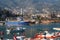 View of the old harbor in Alanya.