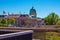 View of old historic Royal Palace â€“ Buda Castle and ancient stone ruins in Budapest