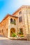 View of an old house in Sirmione. Lake Garda.