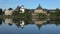 View of the old Ladoga fortress, August morning. Leningrad region, Russia