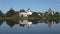 View of the old Ladoga fortress, quiet August morning. Leningrad region, Russia