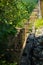 View of the Old Pillars of the Original Railroad Bridge