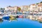 View of the old port of Cannes, France