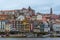 View of Old Porto city and Ribeira over Douro river in Porto, Portugal