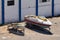 View of the old rusty boats in El Jadida (Mazagan). Morocco. Africa