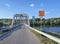 View through an Old Steel Truss Bridge