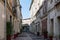 View on old streets and houses in ancient french town Arles, touristic destination with Roman ruines, Bouches-du-Rhone, France