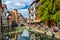 View of the old town of Annecy. France.