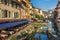 View of the old town of Annecy. France.