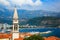 View of old Town of Budva, medieval walled city, Montenegro.