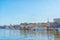 View of the old town gamla stan. Stockholm capital of Sweden. Lakeside panorama.