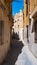 view of the old town of Mazara del Vallo, Sicily, Italy. alleys and streets