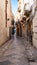 view of the old town of Mazara del Vallo, Sicily, Italy. alleys and streets