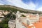 View of old town and Mount Srd in Dubrovnik