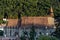 View of the old town of romanian city brasov taken from the white tower.