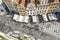 View of the old town square from the roof of the town Hall in Prague