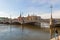 View of the Old Town and Vasa Bridge in the morning.Stockholm.Sweden