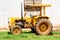 View of an old Valmet tractor in a farm in Brasil