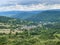 View on old village Saint Nectaire in Auvergne, Famous for its cow cheese