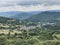 View on old village Saint Nectaire in Auvergne, Famous for its cow cheese