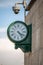 View of a old vintage clock wall, classic british style and ornamented