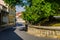 view of an old winding street situated in the medieval core of the croatian capital zagreb...IMAGE