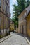 view of an old winding street situated in the medieval core of the croatian capital zagreb...IMAGE