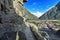 View Ollantaytambo from  the hill of the Temple-peru-237