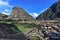 View Ollantaytambo from  the hill of the Temple-peru-247