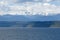 View of the Olympic Mountain Range with Mt Constance and the Hood Canal