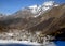 View of one of the most popular ski resort of Saas-Fee