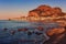 The view of the one of the old towns on the sea- Sicily - Cefalu - Italy