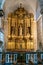 View of one of the ornate side altars in the Church of San Francisco in Evora