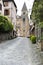 View of one of the streets of the historic village de Conques France