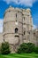 View of one of the towers inside Windsor Castle, England