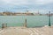 View from the opposite shore of the island on San Giorgio Maggiore, Piazza San Marco and the Doge`s Palace