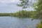 View of The Orajarvi Lake, Nuuksio, Espoo, Finland