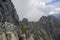 View of Orla Perc - the longest ridge trail in the High Tatras