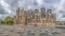 View of the ornate Gothic exterior facade of the Monastery of Batalha, Mosteiro da Batalha