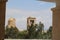 View on the Orthodox Christian churches near the border, Jordan River, Jericho