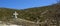 View of Orthodox monastery Saints Asomatos in Penteli, a mountain to the north of Athens at Greece