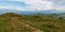 View from Ostredok hill in Velka Fatra mountains in Slovakia