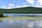 View of Otsego Lake from Sam Smiths Boatyard in Cooperstown, New York