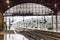 View out of the station concourse in Wiesbaden