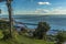 A view out into the Thames estuary toward the longest pleasure pier in the world at Southend-on-Sea, UK