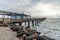 A view out to sea along the pier at Swakopmund, Namibia