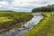 A view out to sea down the River Coran at Laugharne, Wales