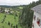 View out the window of Predjama Castle, Slovenia