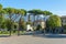 View outside from city wall in Lucca. Italy